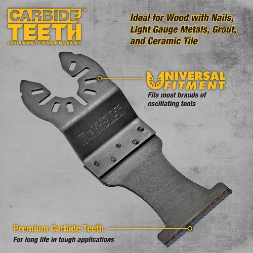  DEWALT DWA4243 Carbide Flush Cut Finger Oscillating Blade