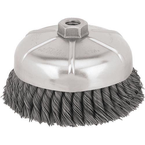  DEWALT Wire Cup Brush, Knotted, 6-Inch (DW4917)