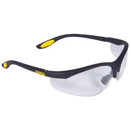  Dewalt DPG58-11C Reinforcer Clear Anti-Fog Protective Safety Glasses with Rubber Temple Pads