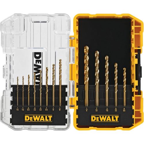  DEWALT DW1363 13-Piece Titanium Split-Point Twist Drill-Bit Assortment