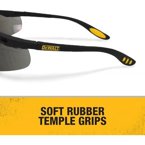  Dewalt DPG59-215C Reinforcer Rx-Bifocal 1.5 Smoke Lens High Performance Protective Safety Glasses with Rubber Temples and Protective Eyeglass Sleeve