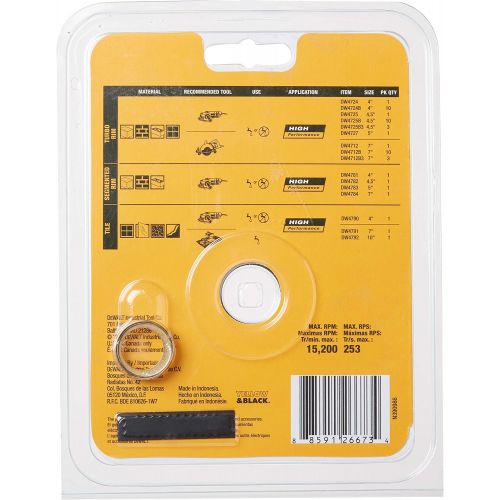  DEWALT DW4790 4-Inch Tile Blade