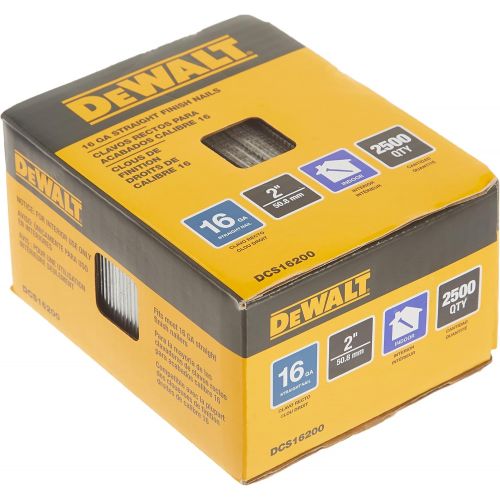  DEWALT DCS16200 2-Inch by 16 Gauge Finish Nail (2,500 per Box)