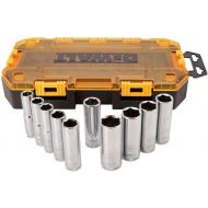 DEWALT Drive Socket Set, Metric, 1/2-Inch Drive, 10-Piece (DWMT73815)