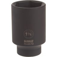 DEWALT Deep Impact Socket, SAE, 1/2-Inch Drive, 1-1/2-Inch, 6-Point (DWMT74657OSP)