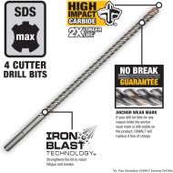 DEWALT DW5814 13/16-Inch by 16-Inch by 21-1/2-Inch 4-Cutter SDS Max Rotary Hammer Bit