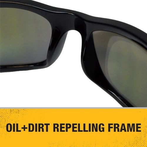  DEWALT DPG107 Supervisor Premium Safety Eyewear - Black Frame - Yellow Mirror Lens