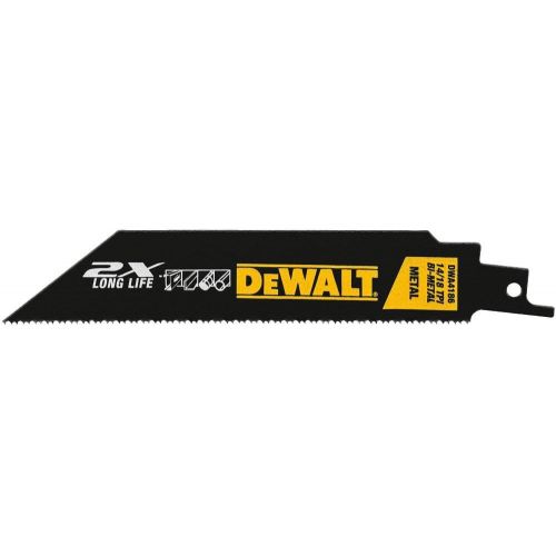  DEWALT DWA4188B 8-Inch 14/18TPI 2X Max Metal Reciprocating Saw Blade (100-Pack)