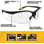 Dewalt DPG59-120C Reinforcer Rx-Bifocal 2.0 Clear Lens High Performance Protective Safety Glasses with Rubber Temples and Protective Eyeglass Sleeve
