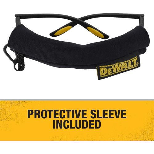  Dewalt DPG59-120C Reinforcer Rx-Bifocal 2.0 Clear Lens High Performance Protective Safety Glasses with Rubber Temples and Protective Eyeglass Sleeve