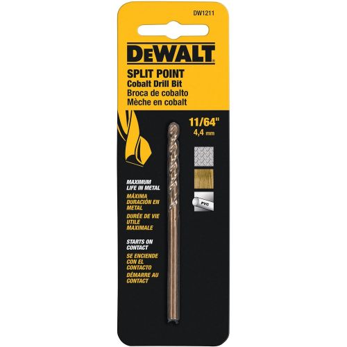  DEWALT DW1211 11/64-Inch Cobalt Split Point Twist Drill Bit