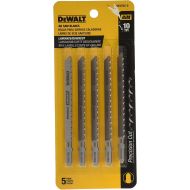 DEWALT DW3762-5 4-Inch 10 TPI Laminate Down Cutting Cobalt Steel T-Shank Jig Saw Blade (5-Pack)