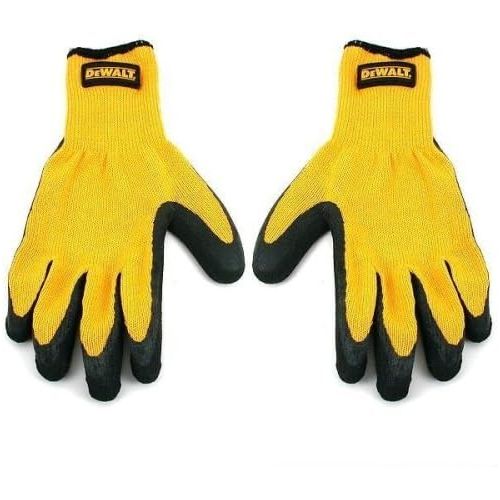  DeWALT DPG70 Medium Rubber Coated Textured Gripper Gloves 1 Pair
