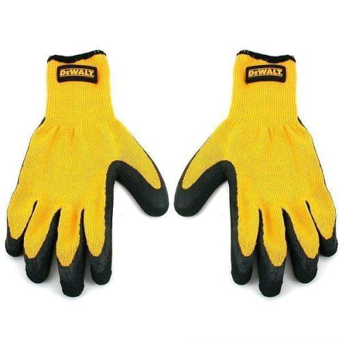  DeWALT DPG70 Medium Rubber Coated Textured Gripper Gloves 1 Pair