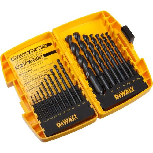  DEWALT DW1167 17-Piece Black-Oxide Split-Point Twist Drill Bit Assortment