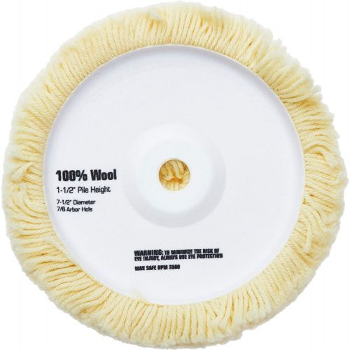  DEWALT Polishing Pad, Wool, 7-1/2-Inch, 1-1/2-Inch Pile (DW4988)