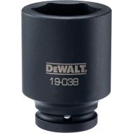 DEWALT Deep Impact Socket, SAE, 3/4-Inch Drive, 1-11/16-Inch, 6-Point (DWMT19038B)
