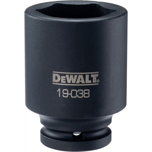  DEWALT Deep Impact Socket, SAE, 3/4-Inch Drive, 1-11/16-Inch, 6-Point (DWMT19038B)