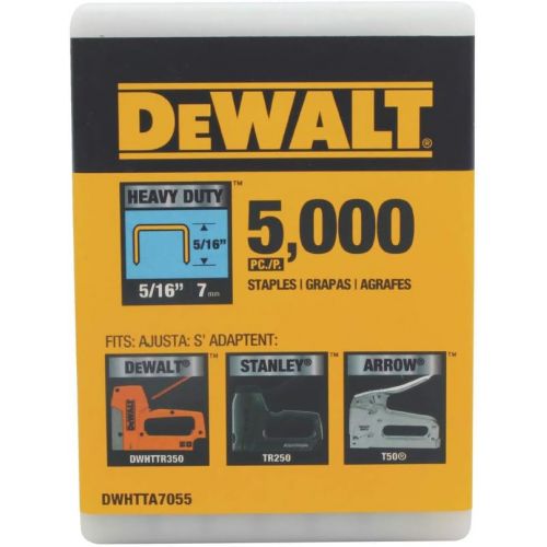  DEWALT DWHTTA7055 Heavy Duty Narrow Crown Staples 5/16 Inch Crown