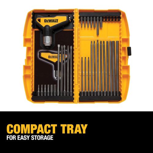  DEWALT Hex Key Wrench Set, Ratcheting. T-Handle Set, 31-Piece (DWHT70265)