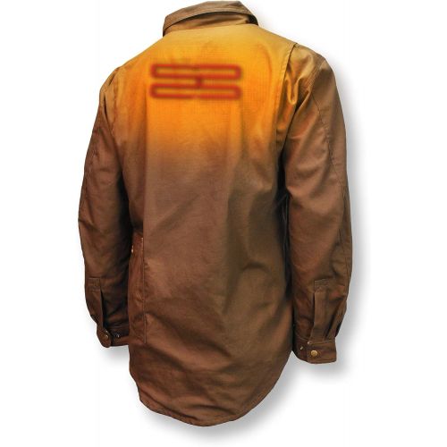  DEWALT DCHJ081 Heated Heavy Duty Shirt Jacket with 2.0Ah Battery and Charger