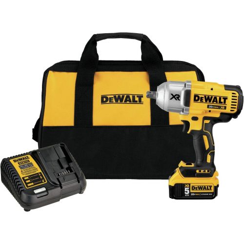  DEWALT 20V MAX XR Brushless Impact Wrench Kit, 1/2-Inch with Impact Socket Set, 23-Piece, 1/2 Drive Metric/SAE (DCF899P1 & DWMT74739)