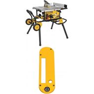 DEWALT DWE7491RS 10-Inch Jobsite Table Saw with 32-1/2-Inch Rip Capacity and Rolling Stand w/ DW3106P5 60-Tooth Crosscutting and 32-Tooth General Purpose 10-Inch Saw Blade Combo Pa