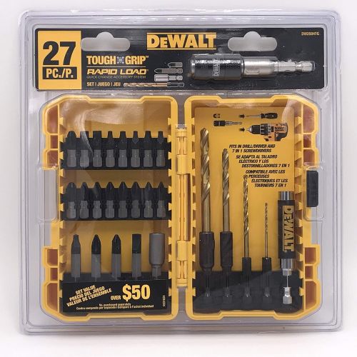  DEWALT Tough Grip 27-Piece Screwdriver Bit Set Model DW2504TG