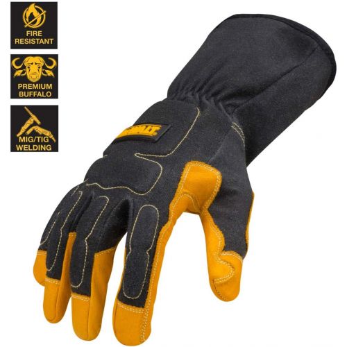  Dewalt Premium MIG/TIG Welding Gloves, Gauntlet-Style Cuff, Large
