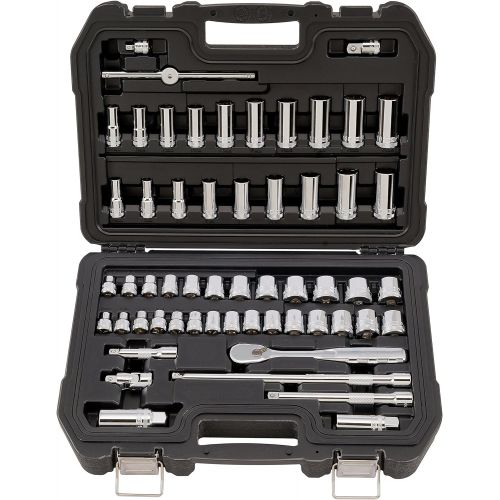  DEWALT 3/8 Drive Socket Set, 56-Piece 6-Point SAE & Metric (DWMT19252)