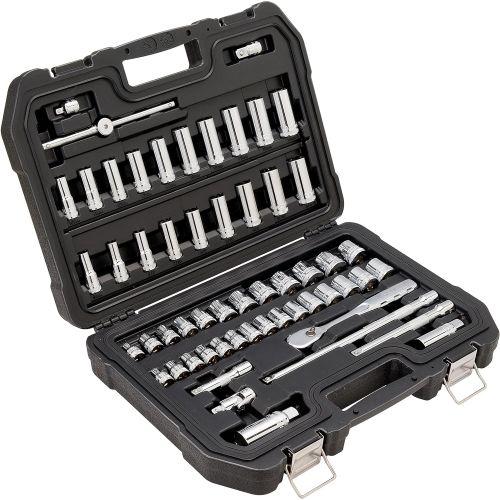  DEWALT 3/8 Drive Socket Set, 56-Piece 6-Point SAE & Metric (DWMT19252)