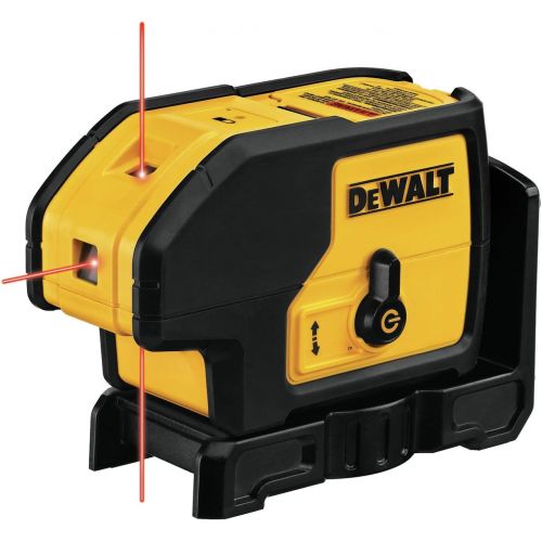  DEWALT Laser Level, Red Line & Spot Laser Combination Kit, 165-Foot Range (DW0838K)