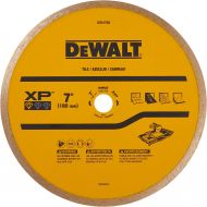 DEWALT DW4760 7-Inch Wet Cutting Continuous Rim Saw Blade with 5/8-Inch Arbor for Ceramic or Tile,Yellow