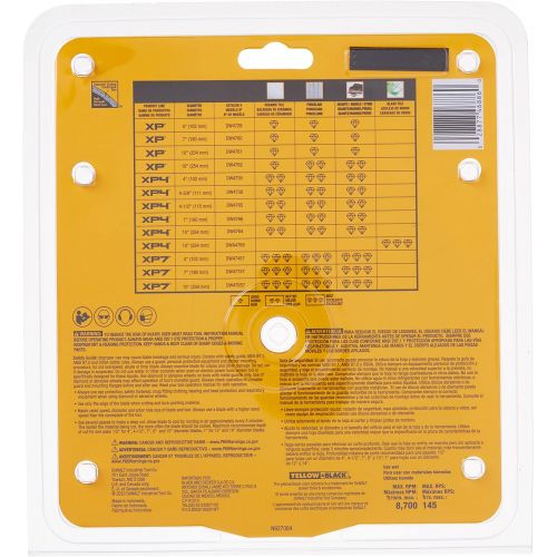  DEWALT DW4760 7-Inch Wet Cutting Continuous Rim Saw Blade with 5/8-Inch Arbor for Ceramic or Tile,Yellow