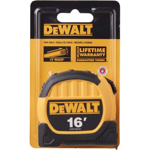  DEWALT DWHT33372L 1 1/8-Inch x 16-Foot Short Tape, 10-Foot Stand Out