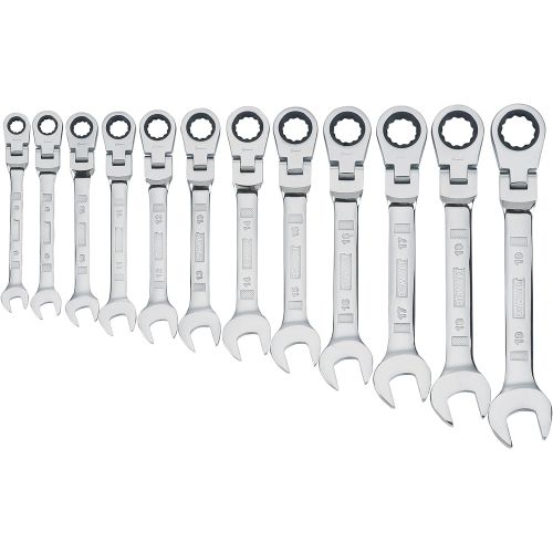  DEWALT Ratcheting Wrench Set, MM, Flexible, 12-Piece (12PC)