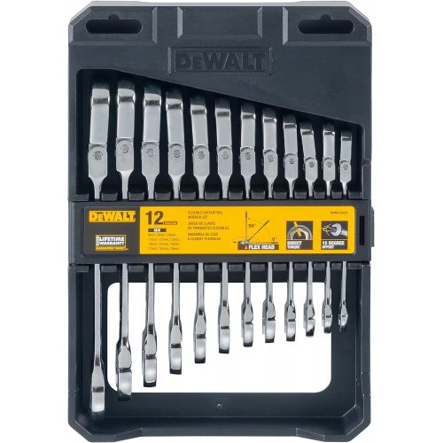  DEWALT Ratcheting Wrench Set, MM, Flexible, 12-Piece (12PC)