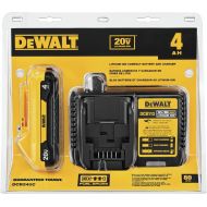 DEWALT 20V MAX Battery, Compact Starter Kit, 4.0-Ah (DCB240C)