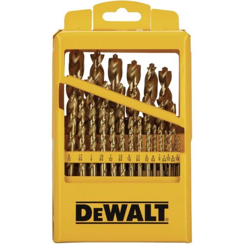  DEWALT Titanium Drill Bit Set with Pilot Point, 29-Piece (DW1369)