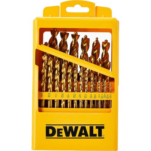  DEWALT Titanium Drill Bit Set with Pilot Point, 29-Piece (DW1369)