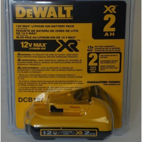  DEWALT DCB127 12V MAX Lithium Ion Battery-Pack,Yellow/Black,medium