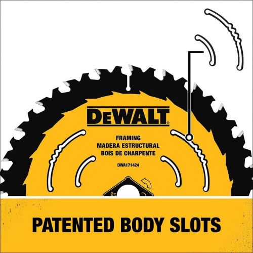  DEWALT DWA171424B10 7-1/4-Inch 24-Tooth Circular Saw Blade, 10-Pack