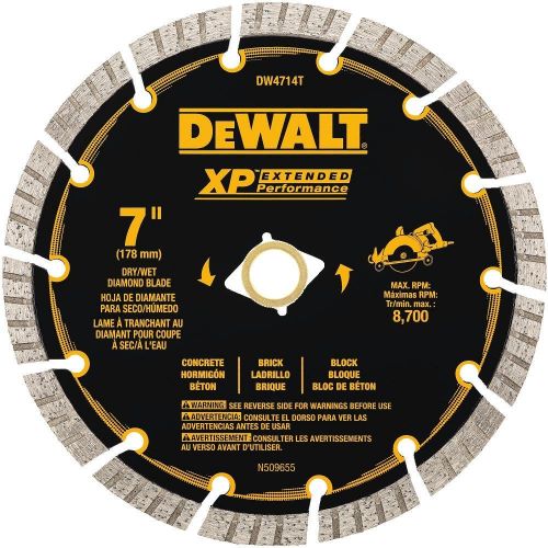  DEWALT DW4714T 7 XP Turbo Seg Diamond Blade