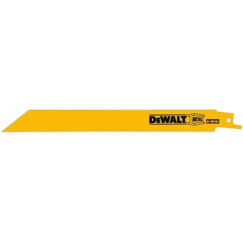  DEWALT Reciprocating Saw Blades, Bi-Metal, 8-Inch, 14 TPI, 100-Pack (DW4809B)