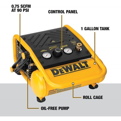  DEWALT Air Compressor, 135-PSI Max, 1 Gallon (D55140)