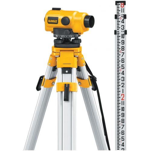 DEWALT DW096PK 26X Automatic Optical Level Kit with Tripod, Rod, and Carrying Case
