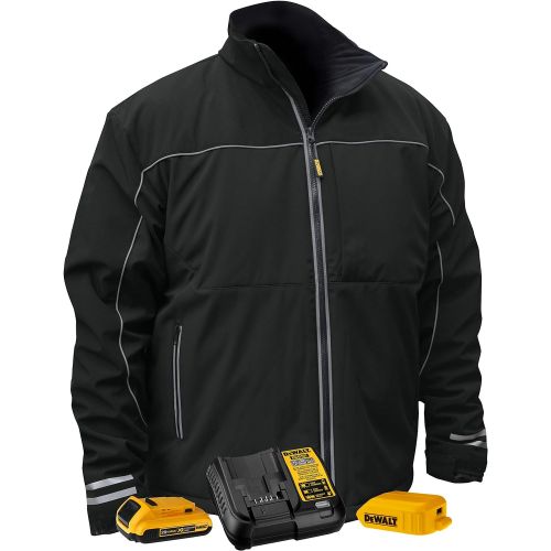  DEWALT DCHJ072 Heated Lightweight Soft Shell Jacket Kit with 2.0Ah Battery and Charger (DCHJ072D1-L)