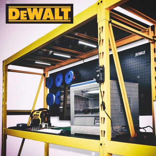  Dewalt Motion Activated LED Magnetic Shelving Light Kit for Work and Mechanics Shops (3 Lights, 500-Lumen Each)