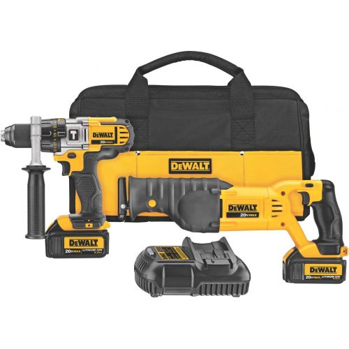  DEWALT 20V MAX Cordless Drill Combo Kit with Reciprocating Saw, 2-Tool (DCK292L2)