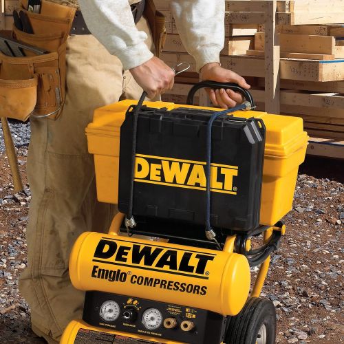  DEWALT D55154 1.1 HP Continuous 4 Gal Electric Wheeled Dolly-Style Air Compressor with Panel